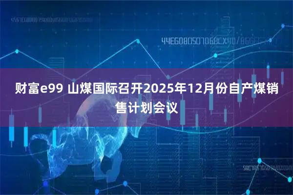 财富e99 山煤国际召开2025年12月份自产煤销售计划会议